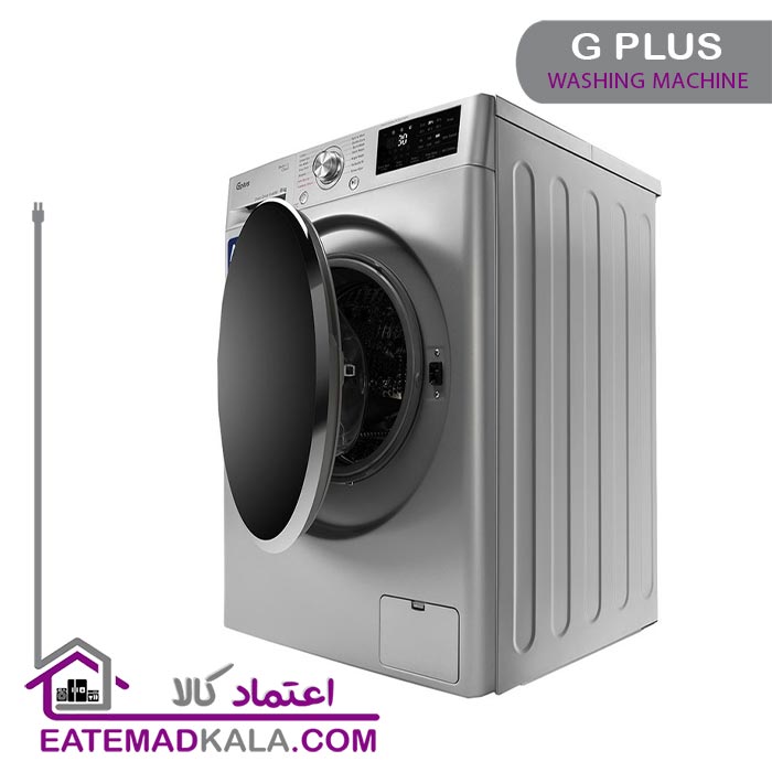 ماشین لباسشویی 8 کیلویی جی پلاس مدل GWM-L880S نقره ای