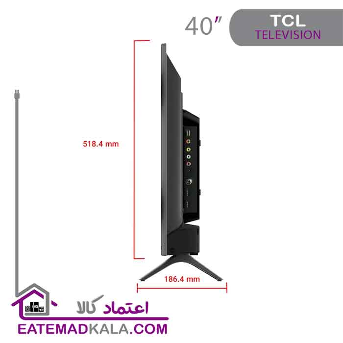 تلویزیون ال ای دی تی سی ال مدل TCL-40D3000i سایز 40 اینچ