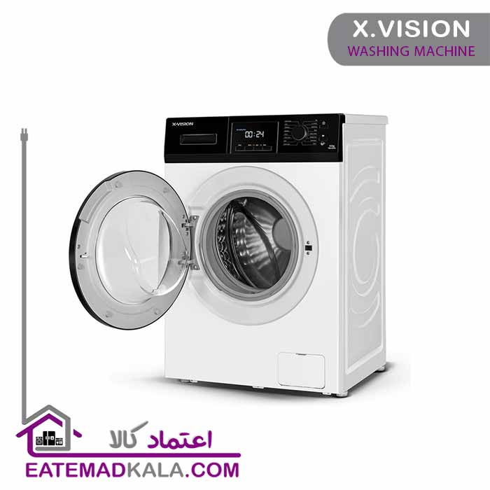ماشین لباسشویی 8 کیلویی ایکس ویژن مدل TM84-BWBL-سفید