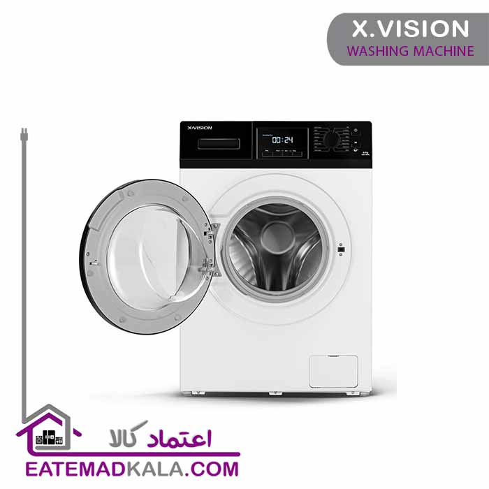 ماشین لباسشویی 8 کیلویی ایکس ویژن مدل TM84-BWBL-سفید