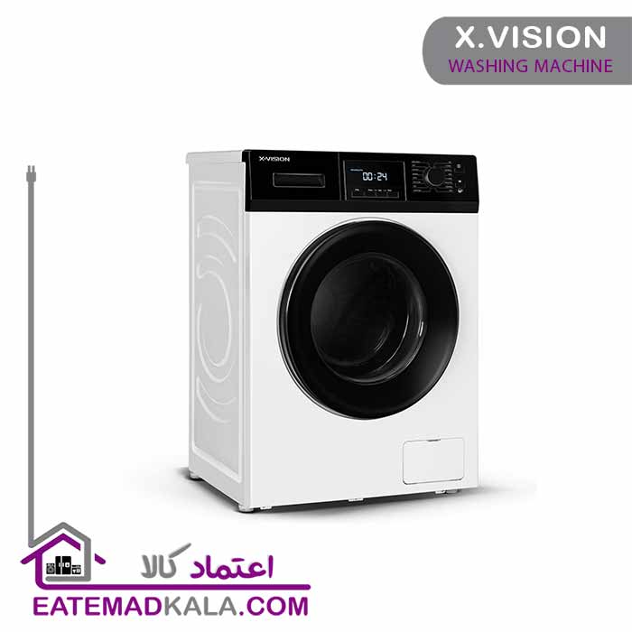 ماشین لباسشویی 8 کیلویی ایکس ویژن مدل TM84-BWBL-سفید