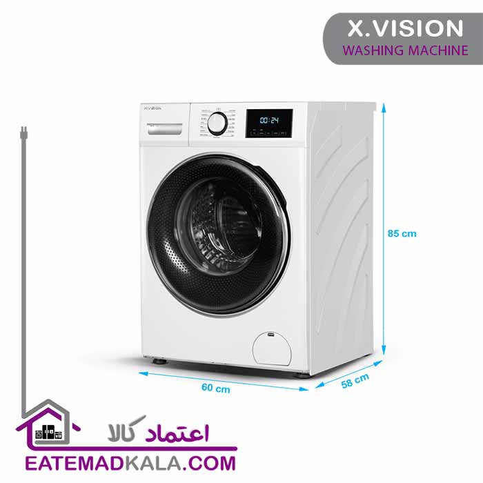 ماشین لباسشویی ایکس ویژن 8 کیلویی مدل WH82