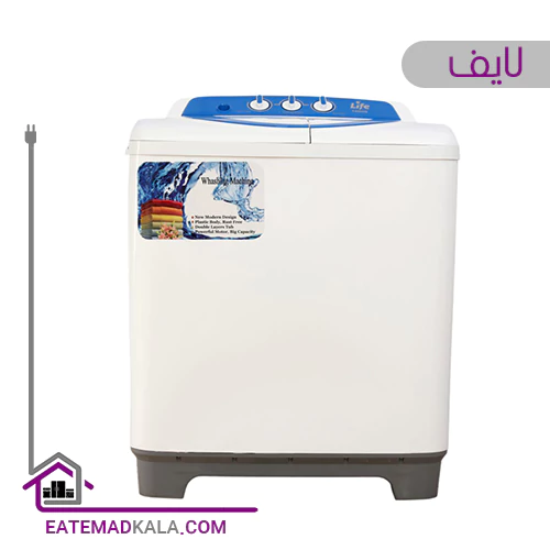 لباسشویی دوقلو 10 کیلویی لایف-سفید