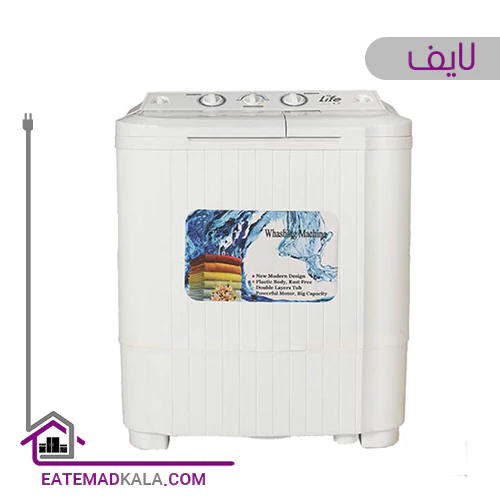 ماشین لباسشویی 4.5 کیلویی لایف مدل اکو واش-سفید