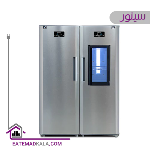 یخچال فریزر دوقلو سینور سری ویکتور درب بار شیشه ای مدل VG-1310