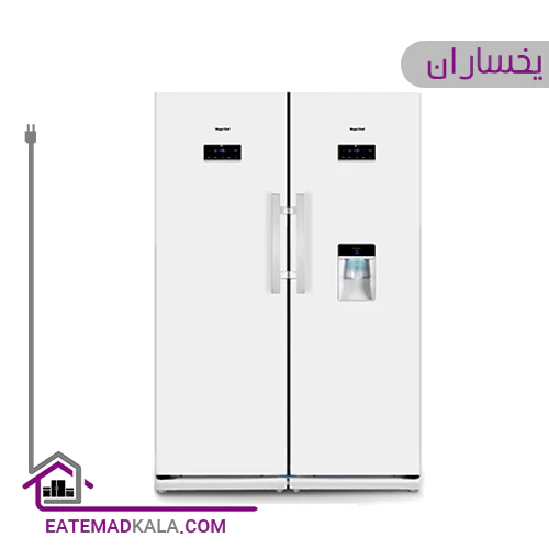 یخچال فریزر یخساران مدل مروارید -برد افقی-سفید