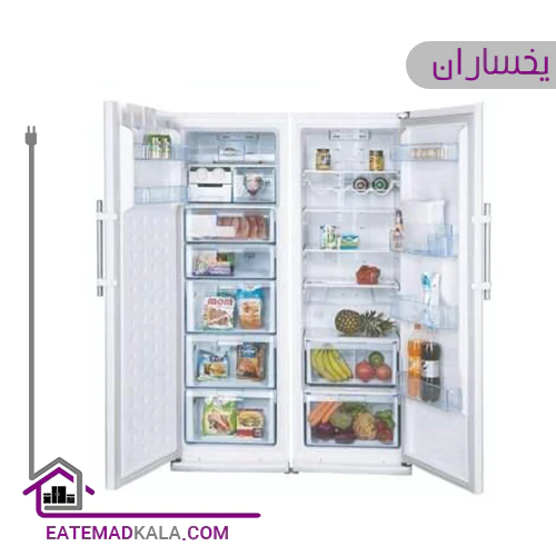 یخچال فریزر دوقلو یخساران مدل مروارید-سفید