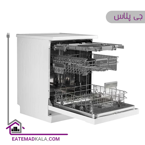 ماشین ظرفشویی 14 نفره جی پلاس مدل GDW-K462W
