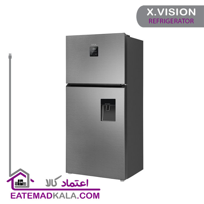 یخچال فریزر کمبی ایکس ویژن مدل TT580-ASD-استیل