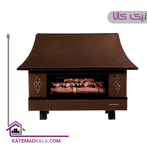 بخاری گازی شومینه ای نیک کالا 28000 مدل زرین mc28