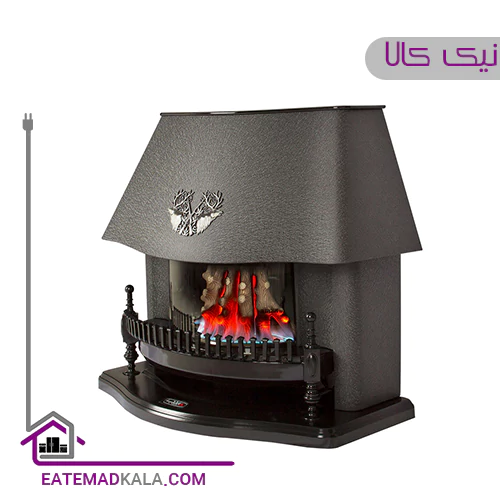بخاری گازی شومینه ای نیک کالا مدل قوسی مدرن MC110