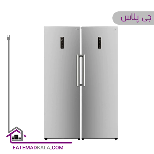 یخچال فریزر دوقلو جی پلاس مدل GRF-K214S نقره ای