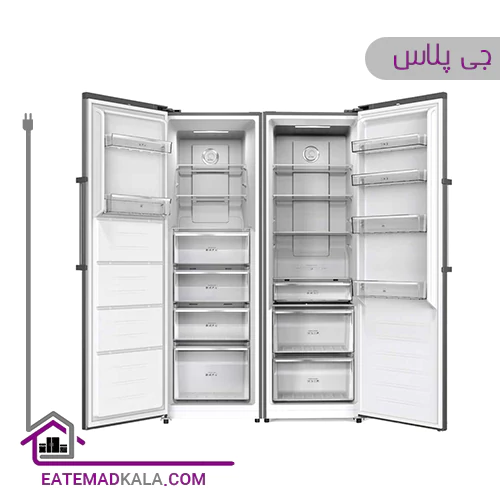 یخچال فریزر دوقلو جی پلاس مدل GRF-K214S نقره ای