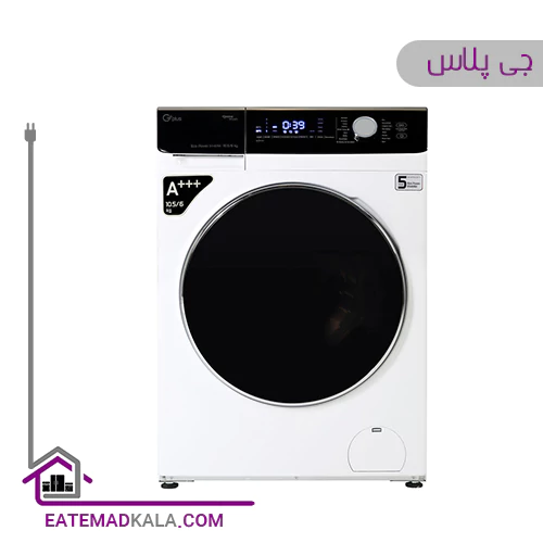 ماشین لباسشویی 10.5 کیلویی جی پلاس مدل GWM-KD1048