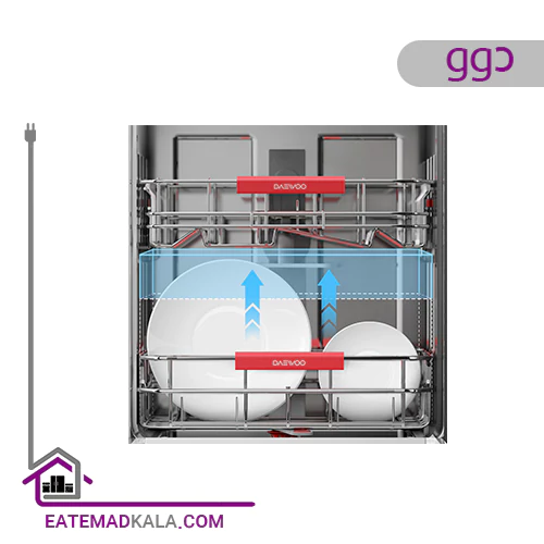ماشین ظرفشویی دوو الکترونیک 12 نفره مدل DDW-30W1252-Glossy
