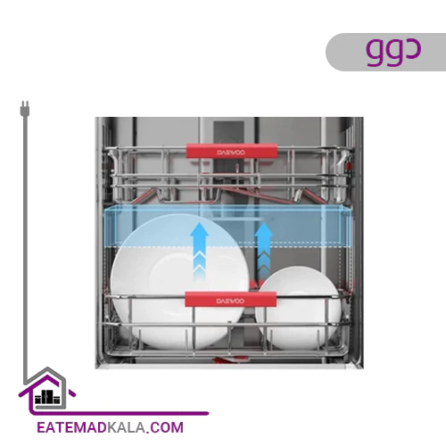 ماشین ظرفشویی دوو الکترونیک 12 نفره مدل DDW-30S1252-Glossy