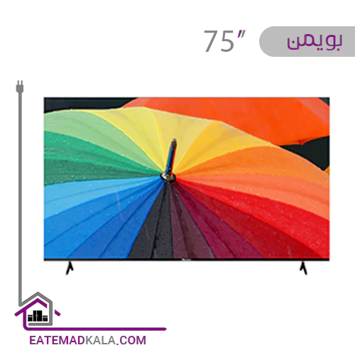 تلویزیون ال ای دی هوشمند بویمن مدل 75JA11F20UW سایز 75 اینچ