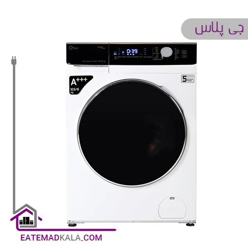 ماشین لباسشویی 10.5 کیلویی جی پلاس مدل GWM-M105W