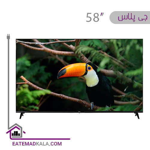 تلویزیون ال ای دی هوشمند جی پلاس مدل GTV-58RU734N سایز 58 اینچ