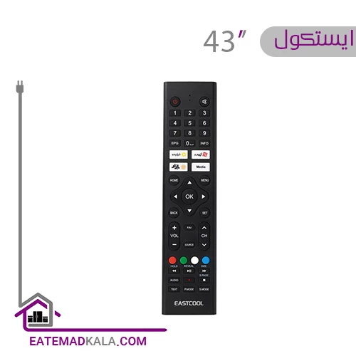 تلویزیون ال ای دی هوشمند ایستکول مدل TM-LED43FS01 سایز 43 اینچ