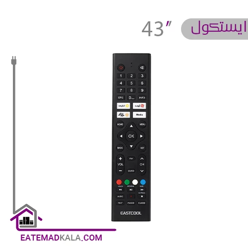 تلویزیون ال ای دی هوشمند ایستکول مدل TM-LED43FS01 سایز 43 اینچ
