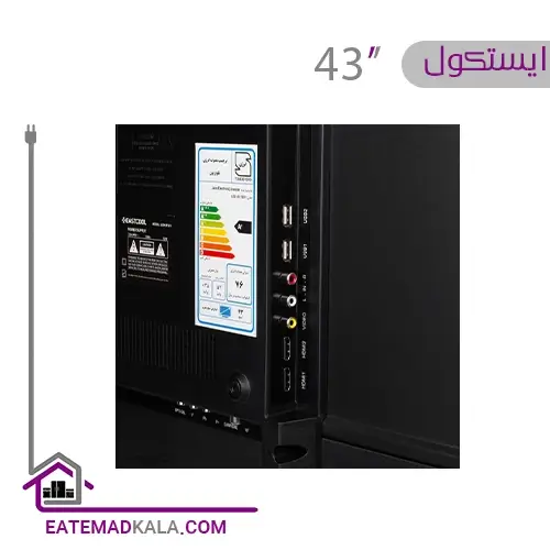 تلویزیون ال ای دی هوشمند ایستکول مدل TM-LED43FS01 سایز 43 اینچ