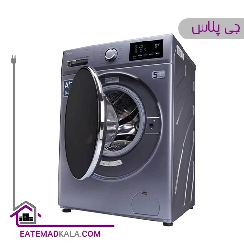 ماشین لباسشویی جی پلاس 8 کیلویی مدل GWM-K8220