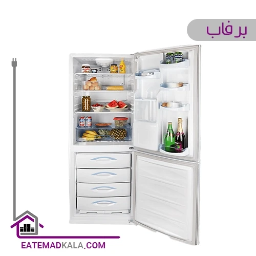 یخچال فریزر پایین برفاب سفید مدل 4060 آبریز دار