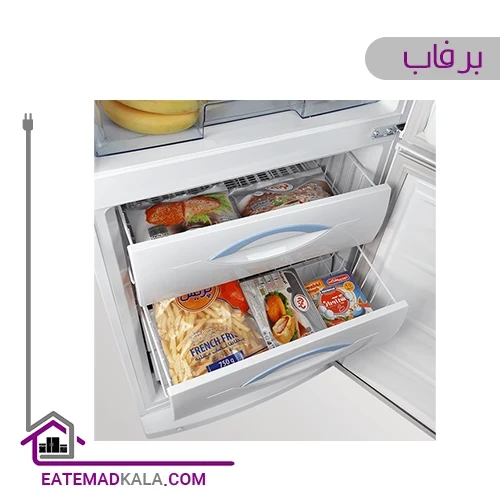 یخچال فریزر پایین برفاب سفید مدل 4060 آبریز دار