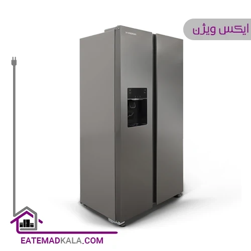 یخچال فریزر ساید بای ساید ایکس ویژن مدل HS600-Si