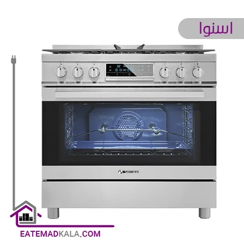 اجاق گاز 5 شعله اسنوا مدل SGC5-7211 سری هیربد