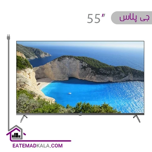 تلویزیون ال ای دی هوشمند جی پلاس مدل GTV-55SQ758NX سایز 55 اینچ