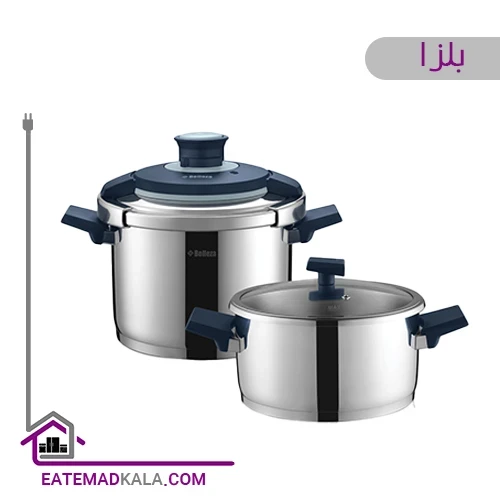 زودپز دوقلو بلزا ۶ و ۴ لیتر مدل ۷۱۲۰۳/۶۴