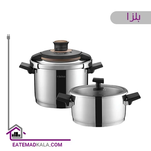 زودپز دوقلو بلزا ۶ و ۴ لیتر مدل ۷۱۲۰۴/۶۴
