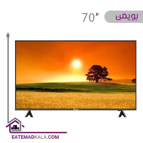 تلویزیون ال ای دی هوشمند بویمن مدل 70KAE3140UW سایز 70 اینچ