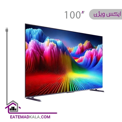 تلویزیون کیو ال ای دی هوشمند ایکس ویژن مدل 100X25 سایز 100 اینچ