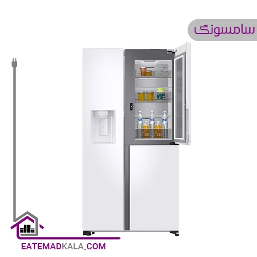 یخچال فریزر ساید بای ساید سامسونگ مدل RS80T5190SL/SG