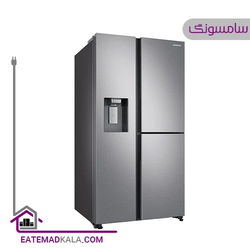 یخچال فریزر ساید بای ساید سامسونگ مدل RS80T5190SL/SG
