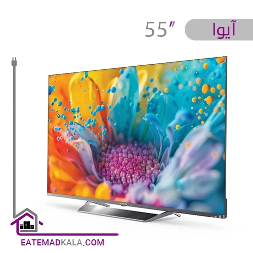 تلویزیون کیو ال ای دی هوشمند آیوا مدل 55x5d سایز 55 اینچ