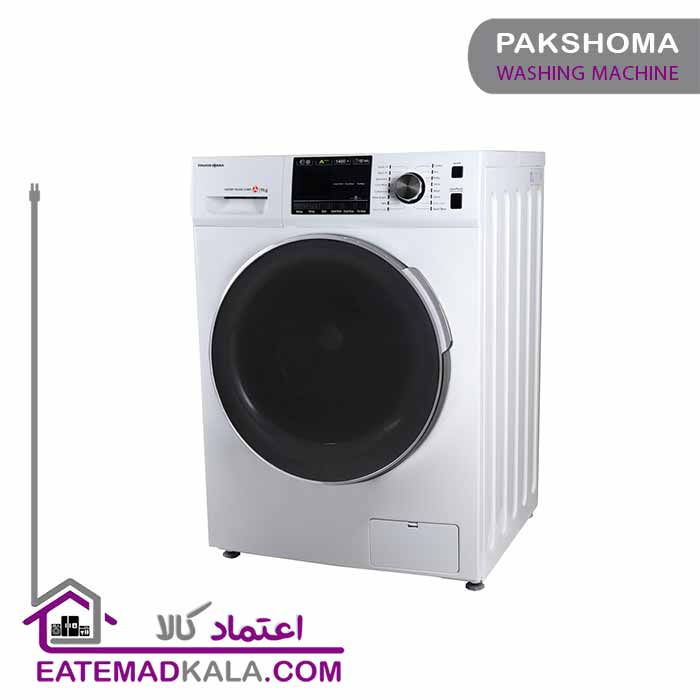 ماشین لباسشویی 9 کیلویی پاکشوما درب کروم مدل TFU-94407WT