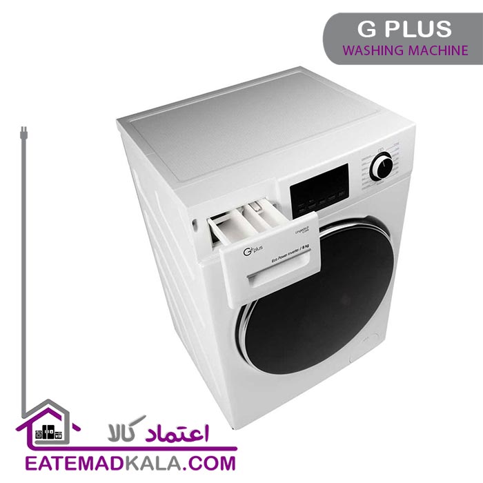 ماشین لباسشویی 8 کیلویی جی پلاس مدل GWM-K844W