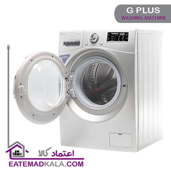 ماشین لباسشویی 8 کیلویی جی پلاس مدل GWM-L8645W