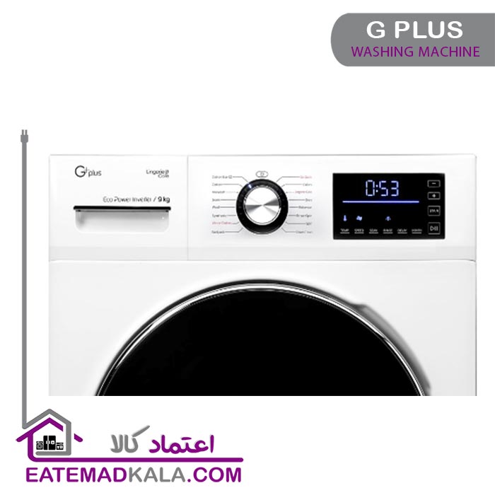 ماشین لباسشویی 9 کیلویی جی پلاس مدل GWM-K945W