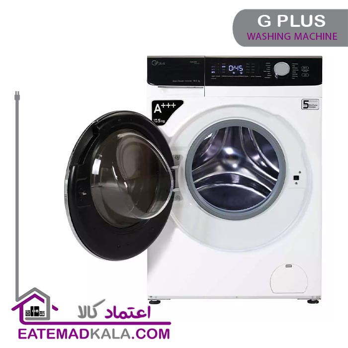 ماشین لباسشویی 10.5 کیلویی جی پلاس مدل GWM-K1058W