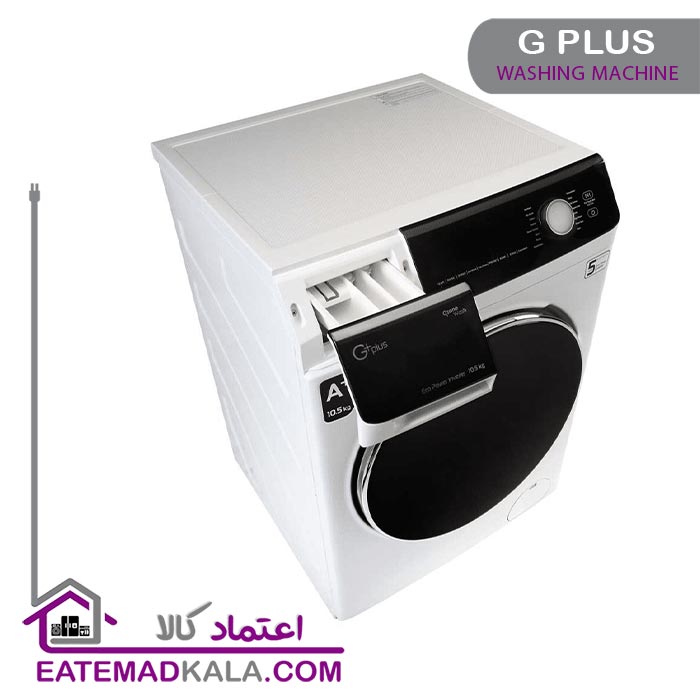 ماشین لباسشویی 10.5 کیلویی جی پلاس مدل GWM-K1058W