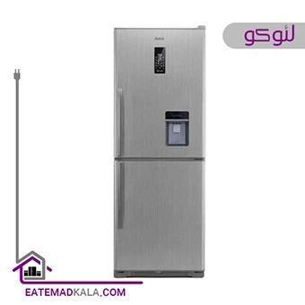 یخچال فریزر پایین لئوکو مدل آبسردکن دار 5 کاره- استیل