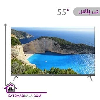 تلویزیون ال ای دی هوشمند جی پلاس مدل GTV-55SQ758NX سایز 55 اینچ