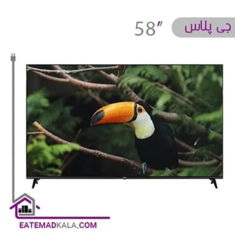 تلویزیون ال ای دی جی پلاس مدل GTV-58RU736N با سایز 58 اینچ